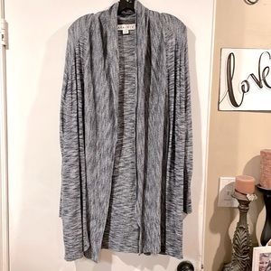🌹EUC long open front cardigan blue/gray by Ava & Viv